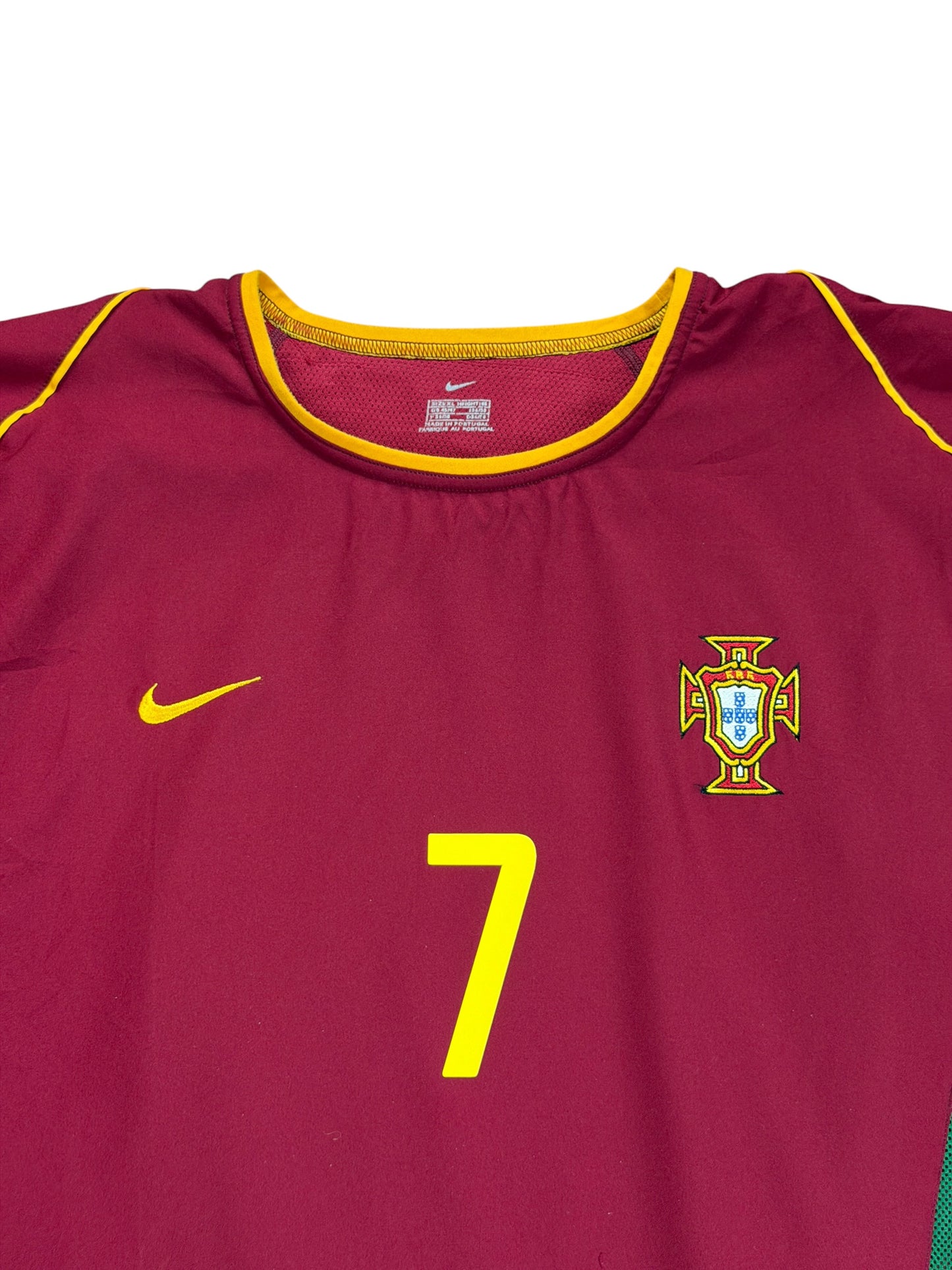 Portugal 2002 Figo Home Jersey (Player Version)