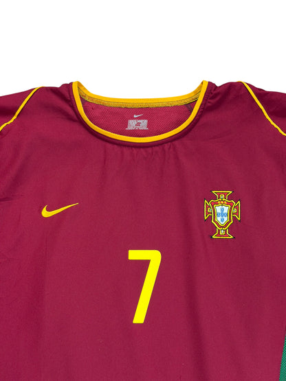 Portugal 2002 Figo Home Jersey (Player Version)