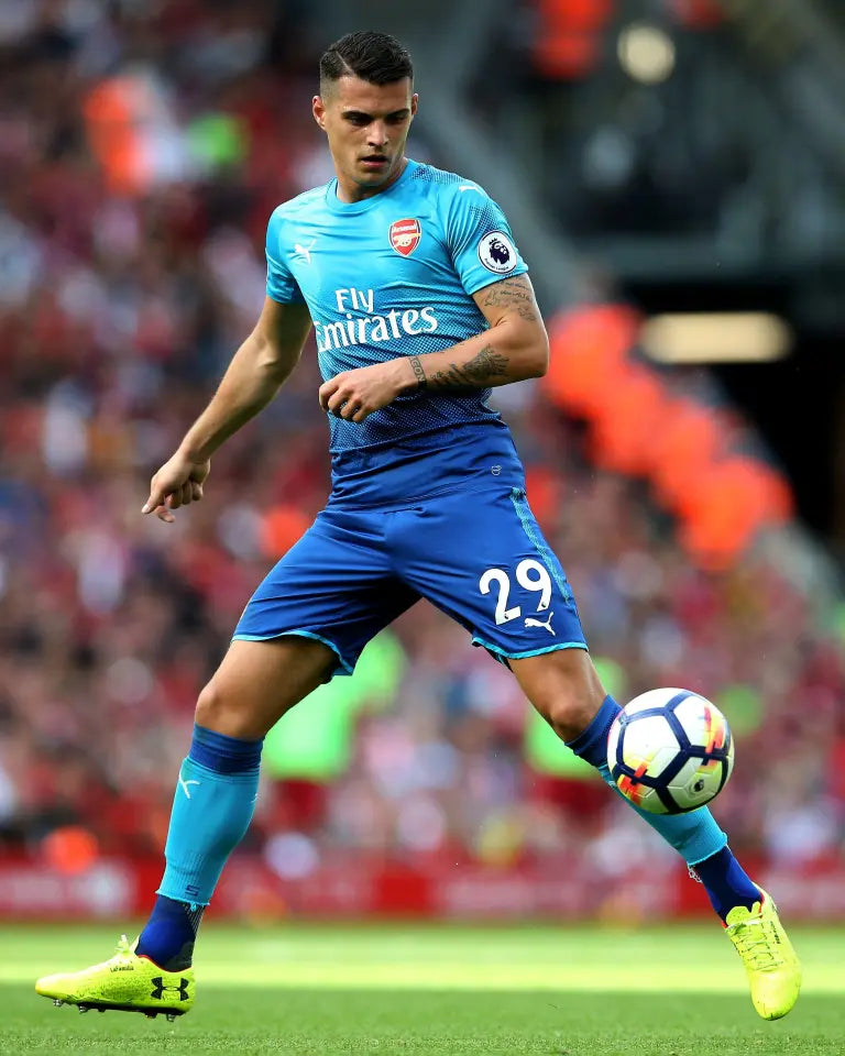 Arsenal 2017/18 Xhaka Away Jersey