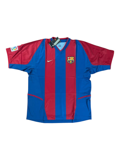 Barcelona 2002/03 Kluivert Home Jersey