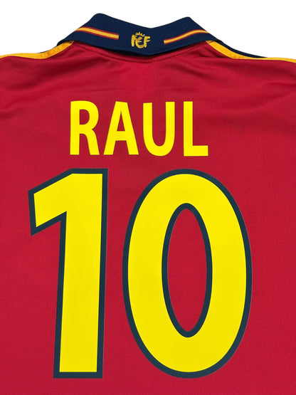 Spain 2000 Raul Home Jersey