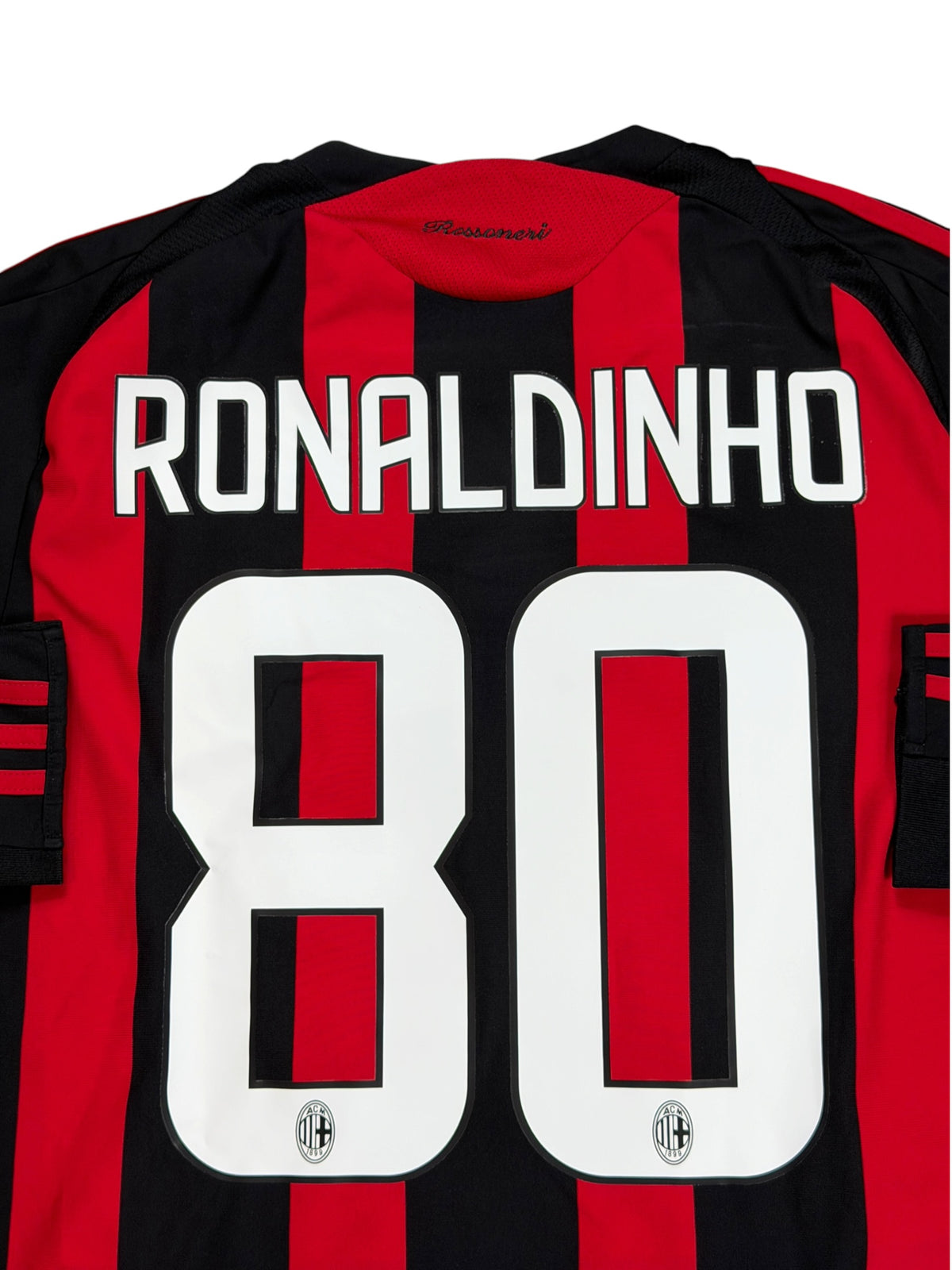 Ac Milan 2008/09 Ronaldinho Long Sleeve Home Jersey