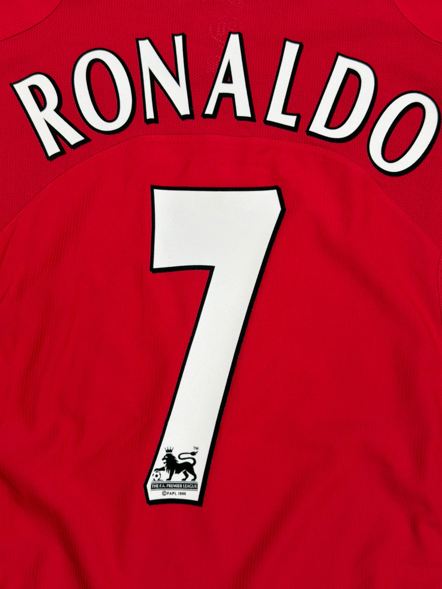 Manchester United 2005/06 Cristiano Ronaldo Long Sleeve Home Jersey