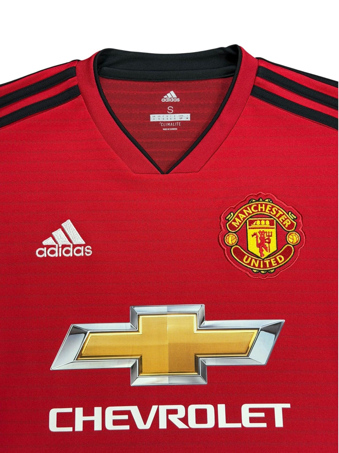 Manchester United 2018/19 Valencia Long Sleeve Home Jersey
